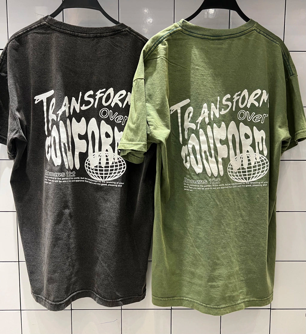 Remera Transform verde oversize 03