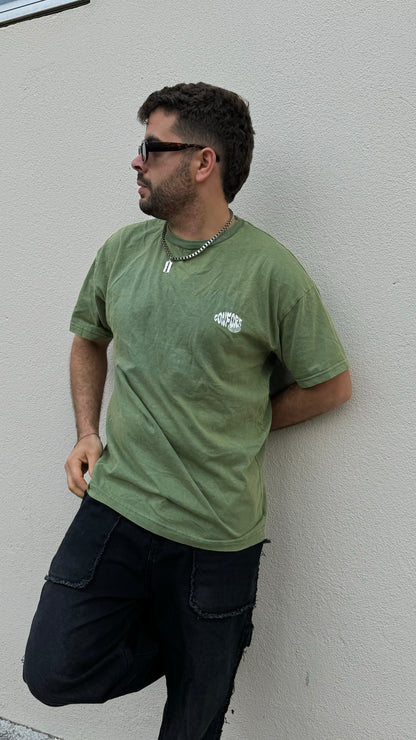 Remera Transform verde oversize