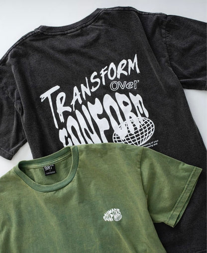 Remera Transform verde oversize